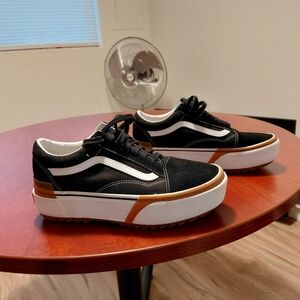 Vans Black and White Sneakers